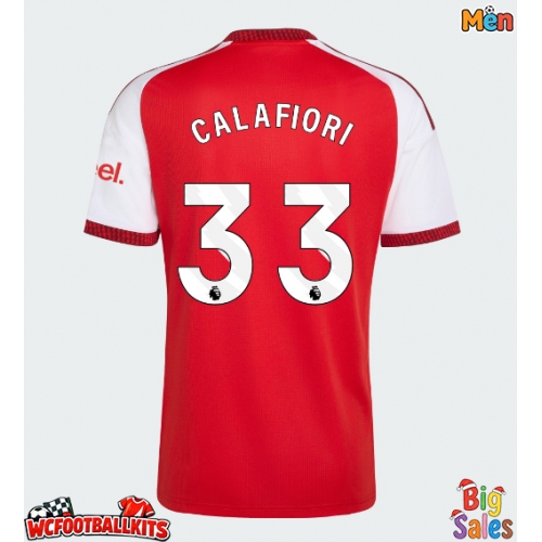 Arsenal Riccardo Calafiori #33 Replica Home Stadium Shirt 2026-27 Short Sleeve